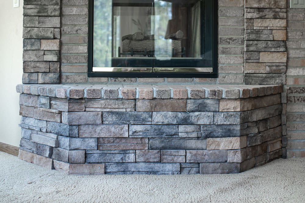 stone fire place