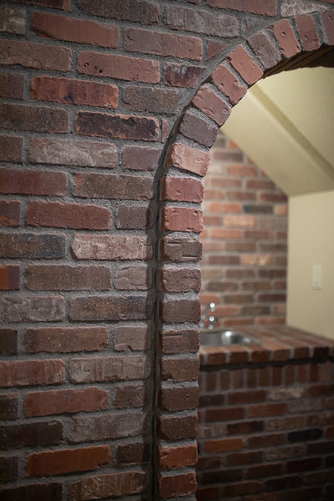 Brick Wall Entrance Curve